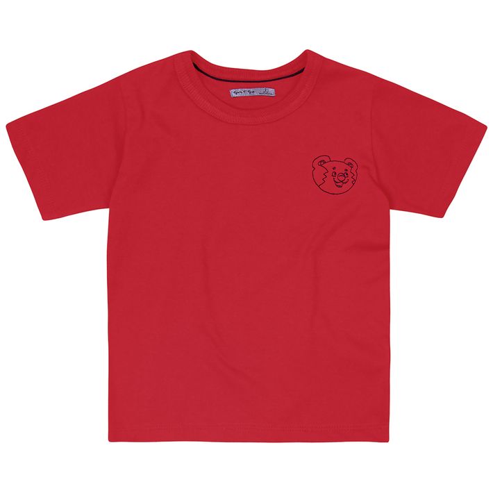 Camiseta-Bebe-Menino--Manga-Curta---Vermelha
