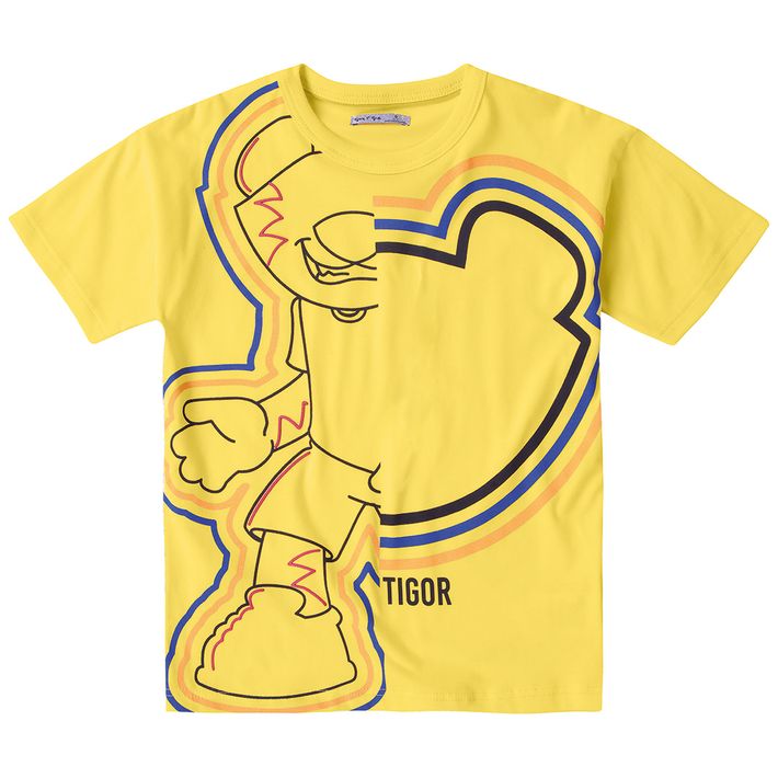 Camiseta-Infantil-Menino-Com-Estampa-Do-Personagem---Amarela