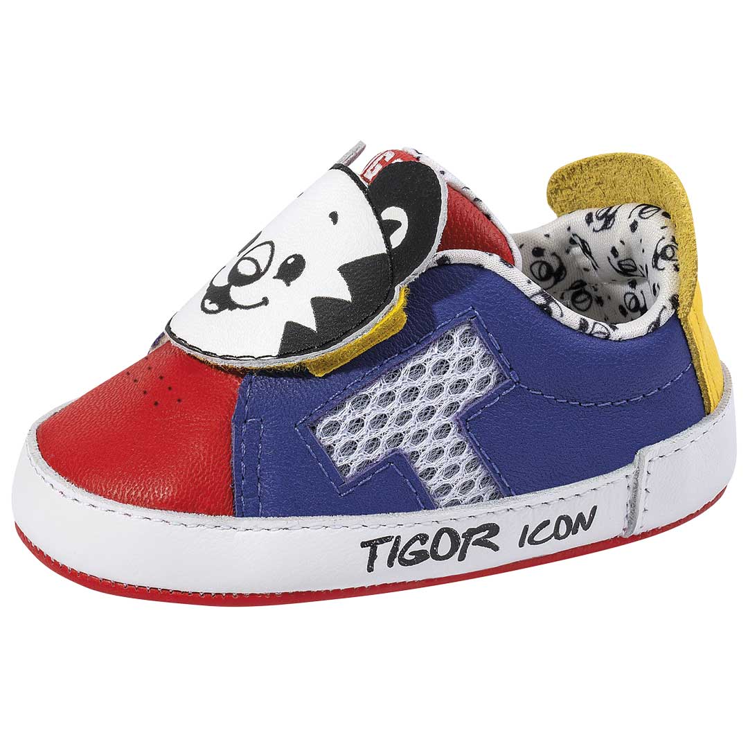 Tênis By Tiger Og Rn Bebê Menino Com Uma Tira Em Velcro - Azul | Tigor T.  Tigre - Clube Marisol