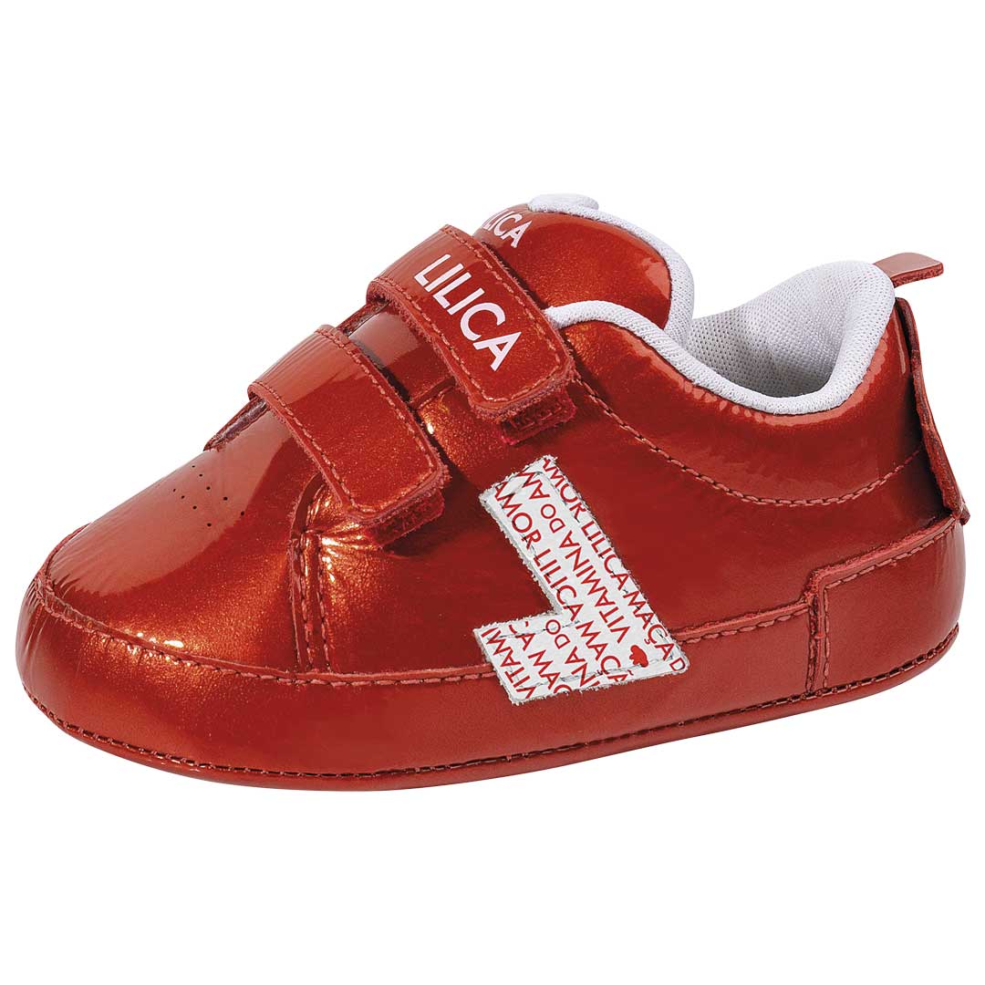 Tênis Cs Love Yourself Bebê Menina Com Duas Tiras Em Velcro - Vermelho |  Lilica Ripilica - Clube Marisol