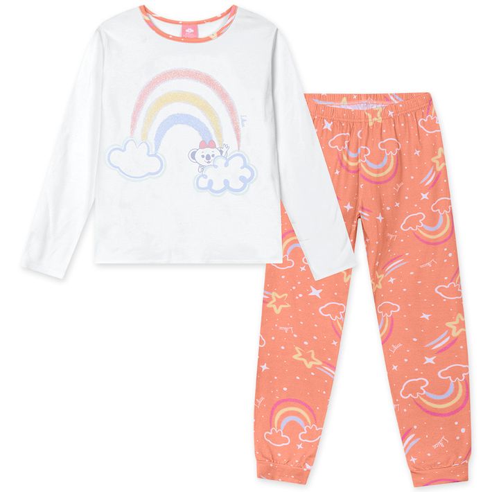 Pijama-Infantil-Menina---Branco