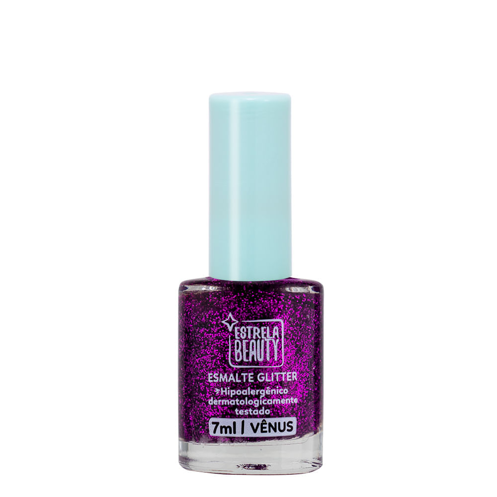 Esmalte Glitter Hipoalergênico Vênus - Roxo