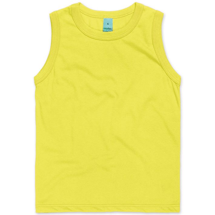 Camiseta-Regata-Infantil-Menino---Amarelo