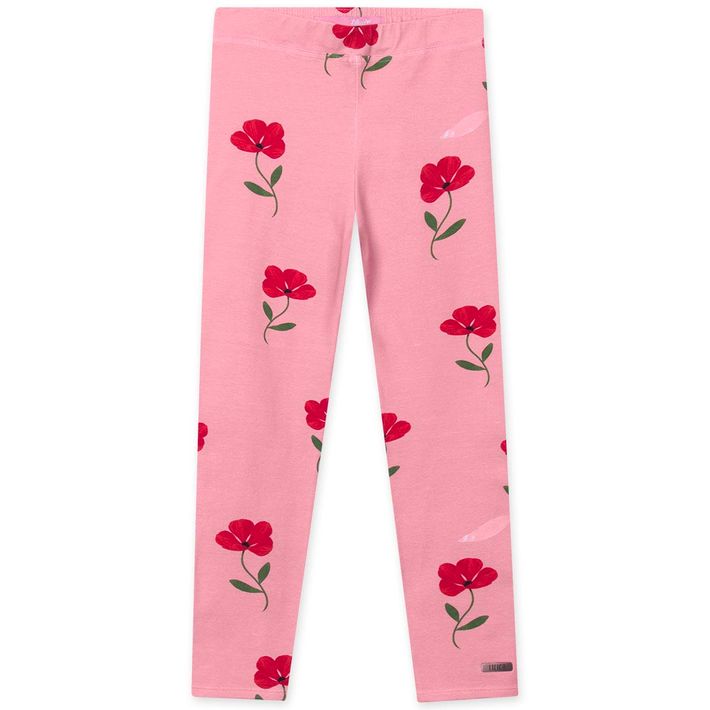 Calca-Infantil-Menina-Com-Estampa-Floral---Rosa