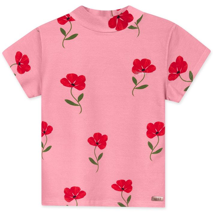 Blusa-Infantil-Menina-Com-Estampa-Floral---Rosa