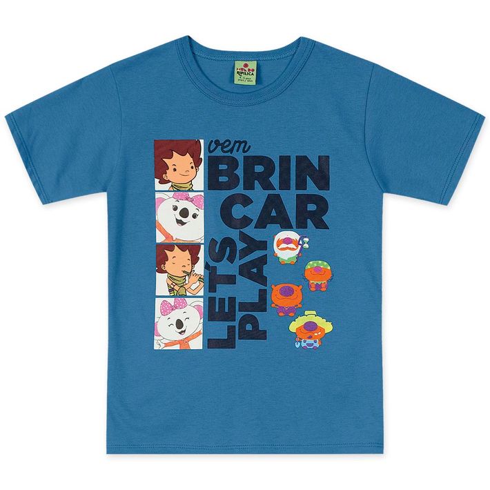 Camiseta-Infantil-Menina-Menino---Azul