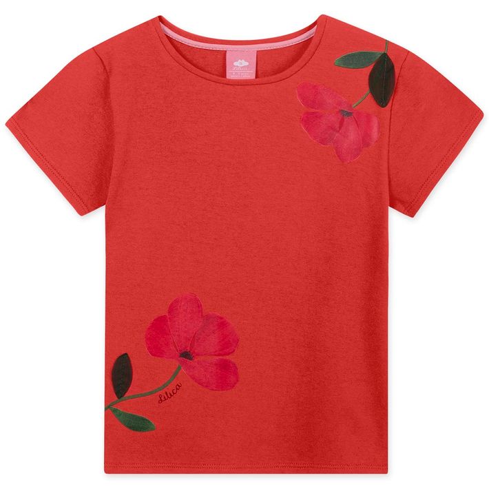 Blusa-Infantil-Menina-Com-Estampa-Floral---Vermelho