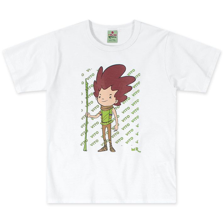 Camiseta-Vito-Manga-Curta-Malha-Menina-Menino-Mundo-Ripilica