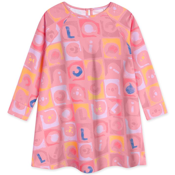 Vestido-Infantil-Menina-Com-Repelencia-a-Insetos---Rosa