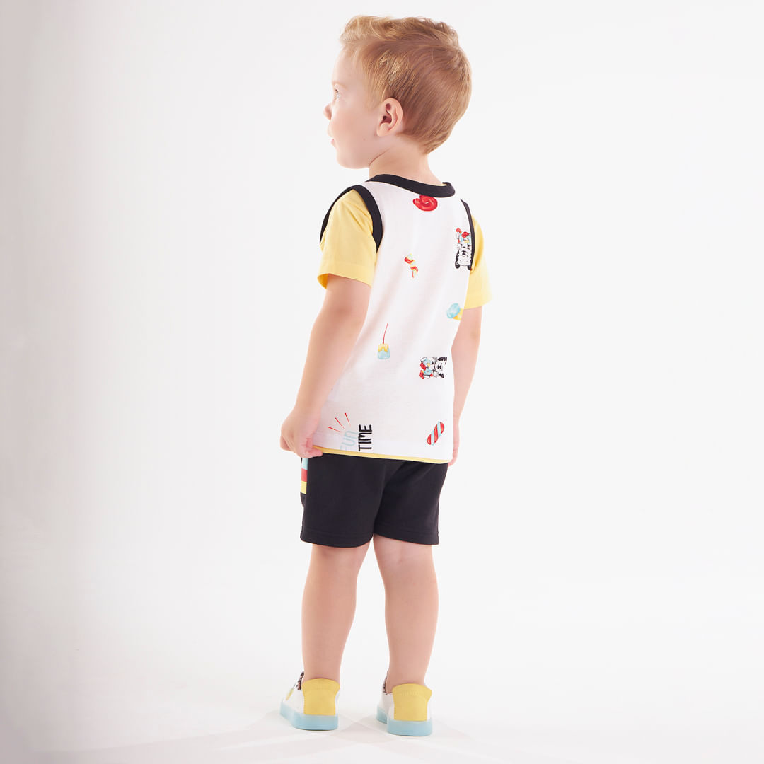 Conjunto Curto Moletom Menino Tigor