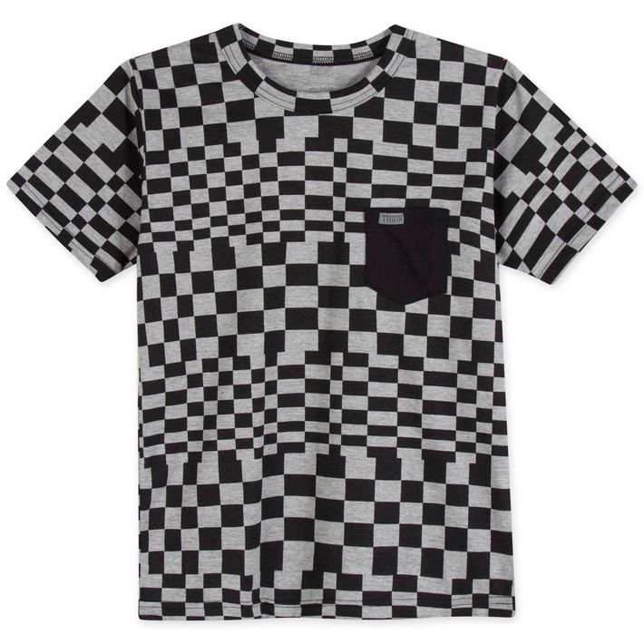 Camiseta-Quadriculada-Manga-Curta-Malha-Menino-Tigor