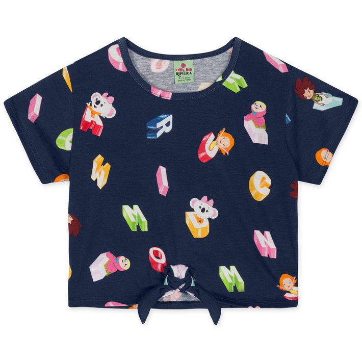 Blusa-No-Manga-Curta-Infantil-Feminina-Mundo-Ripilica