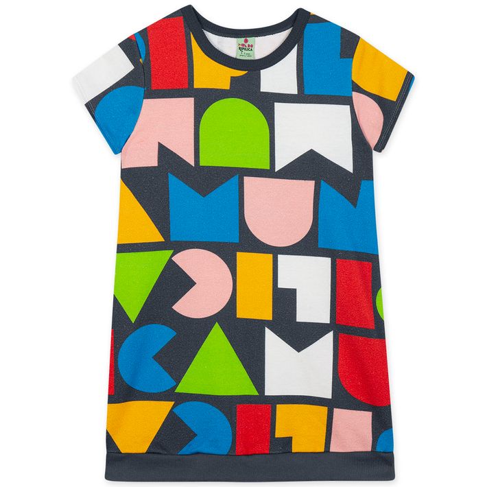 Vestido-Manga-Curta-Moletom-Infantil-Feminino-Mundo-Ripilica