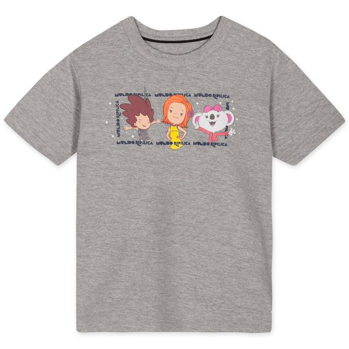 Camiseta-Manga-Curta-Infantil-Unissex-Mundo-Ripilica