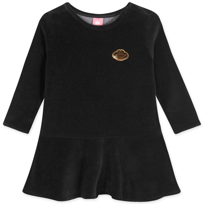 Vestido-Manga-Longa-Aveludado-Feminino-Bebe-Lilica