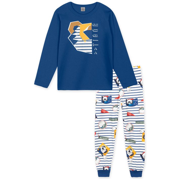 Pijama-Longo-Masculino-Infantil-Tigor