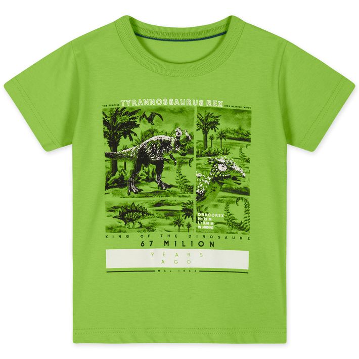 Camiseta-Dinossauro-Manga-Curta-Masculina-Infantil-Marisol