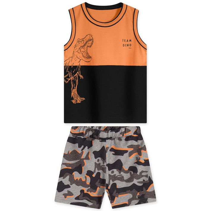 Conjunto-Curto-Dinossauro-Moletom-Masculino-Infantil-Marisol