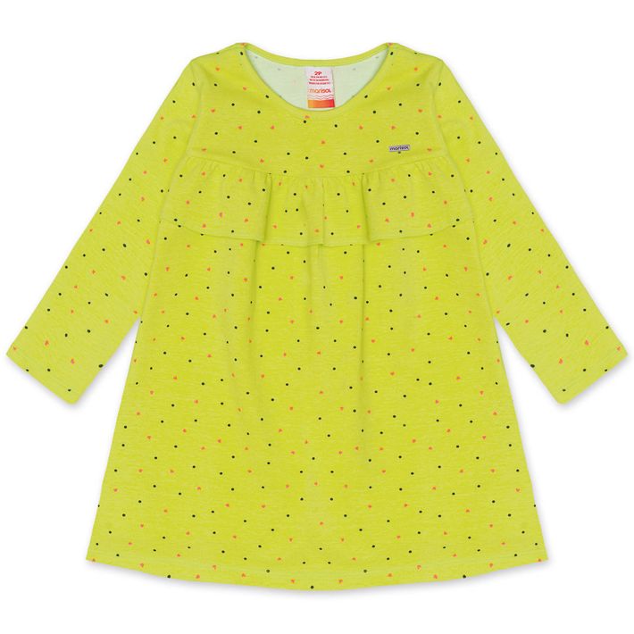 Vestido-de-Bolinhas-Manga-Longa-Feminino-Infantil-Marisol