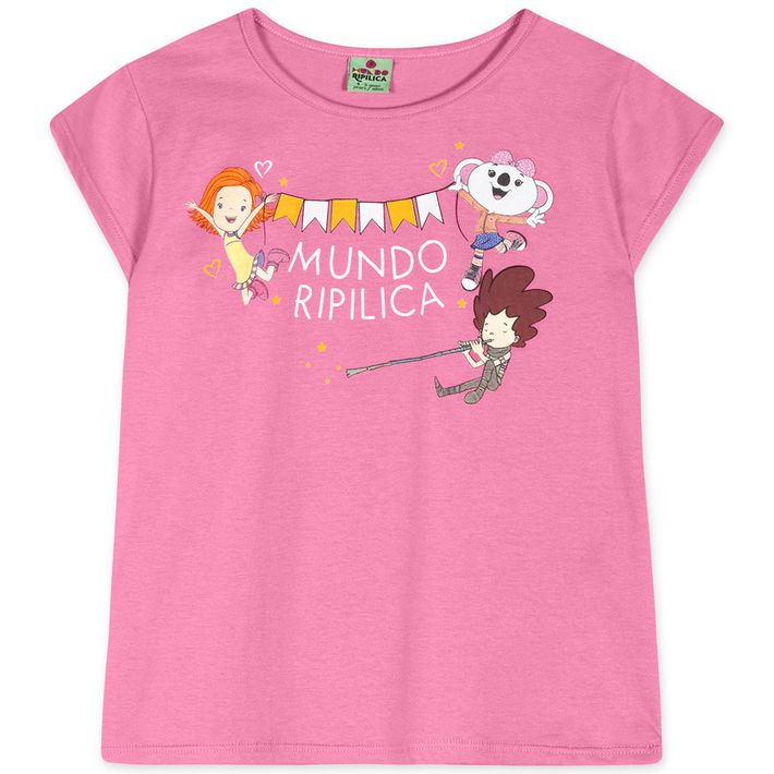 Blusa-Manga-Curta-Infantil-Feminina-Mundo-Ripilica