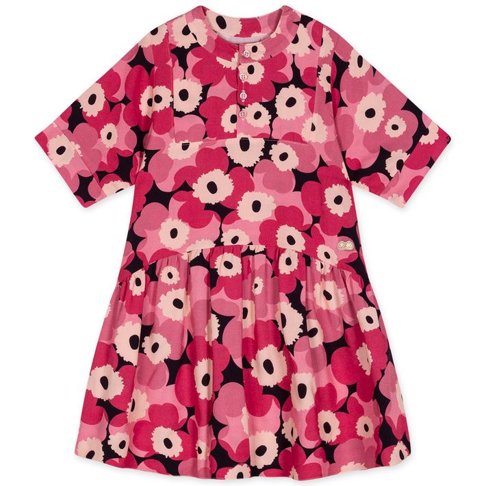 Vestido-Floral-Manga-Curta-Infantil-Feminino-Lilica