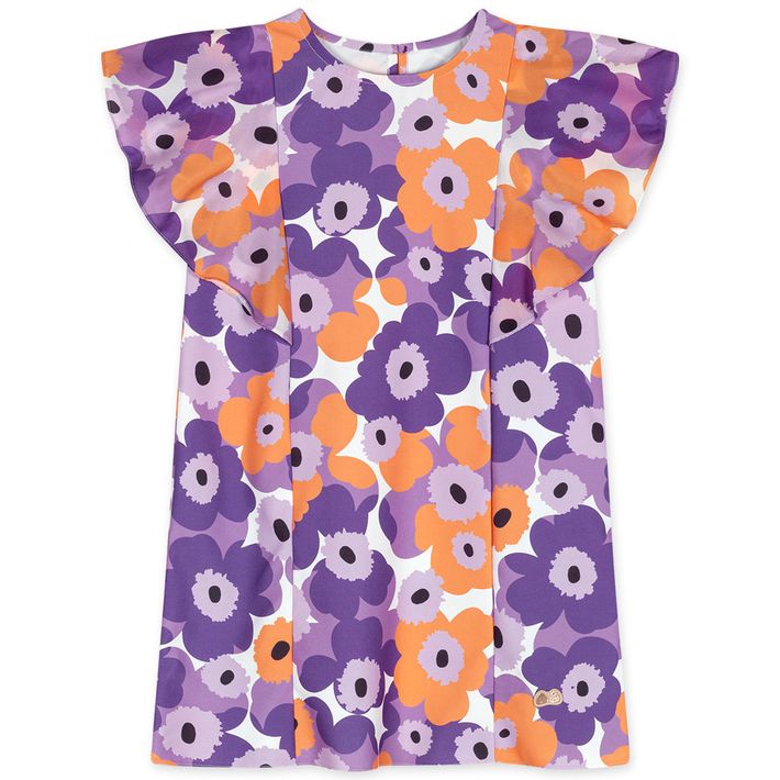 Vestido-Floral-Alfaiataria-Manga-Curta-Infantil-Feminino-Lilica