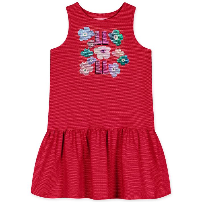 Vestido-Curto-Floral-Infantil-Feminino-Lilica