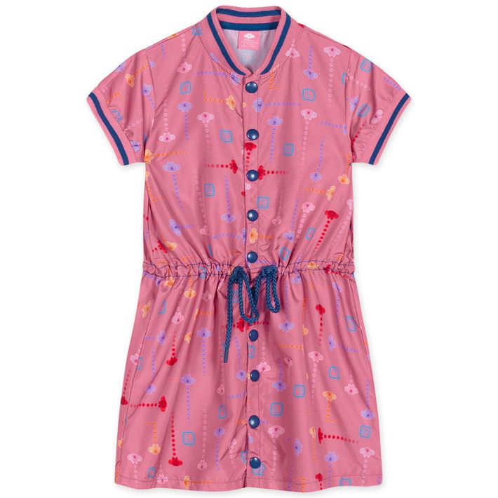 Vestido-Manga-Curta-Infantil-Feminino-Lilica