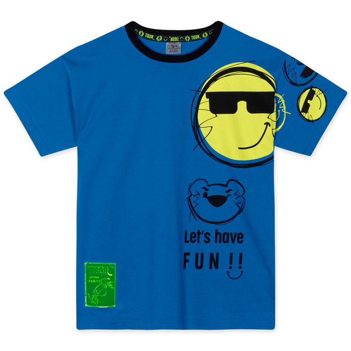 Camiseta-Smile-Manga-Curta-Infantil-Masculina-Tigor