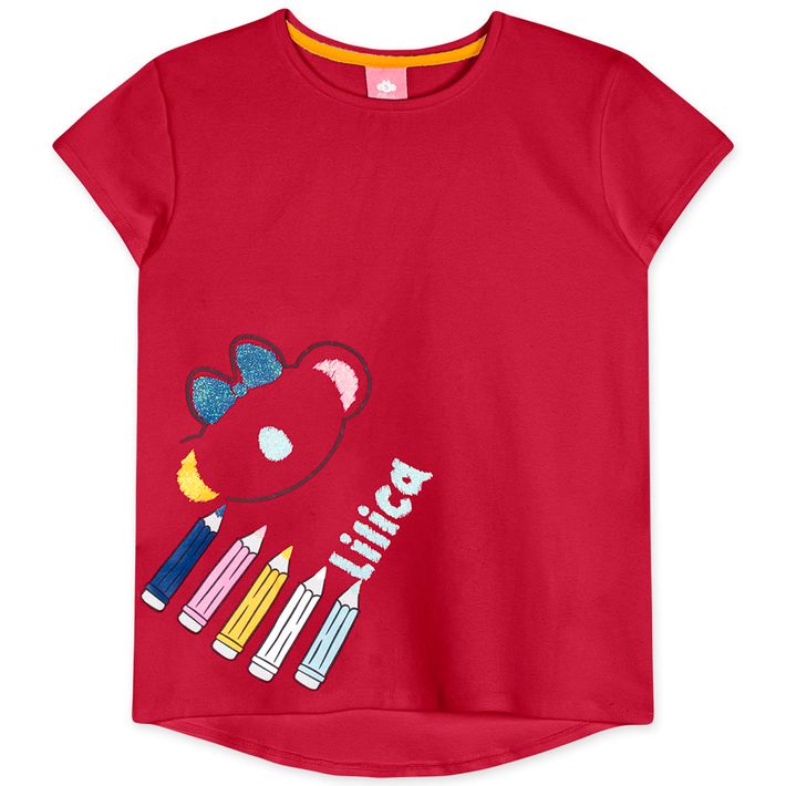 Blusa-Manga-Curta-Infantil-Feminina-Lilica