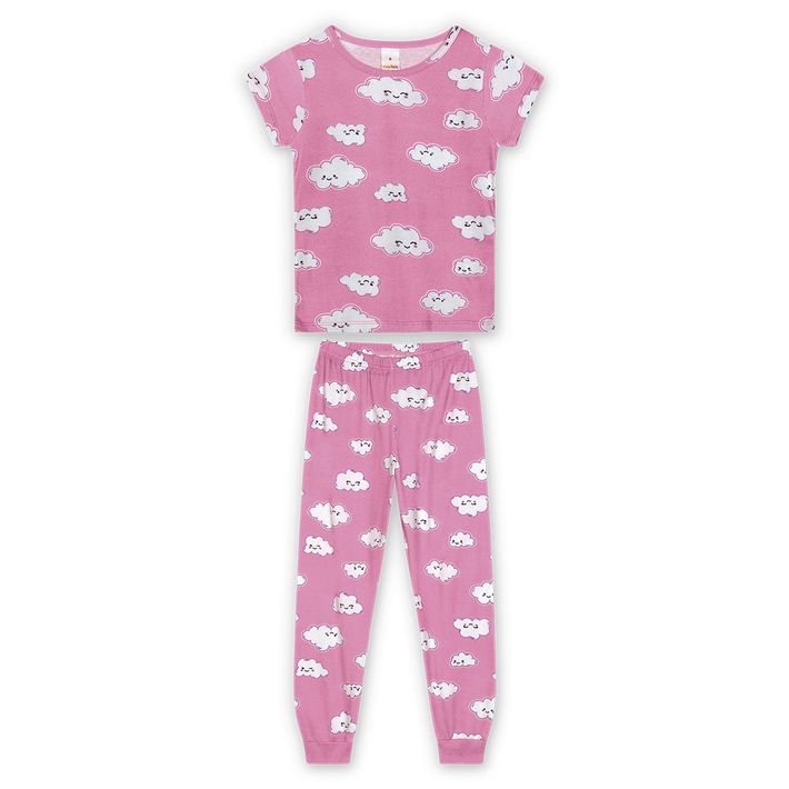 Pijama-Curto-Brilha-no-Escuro-Infantil-Feminino-Com-Aroma-Marisol