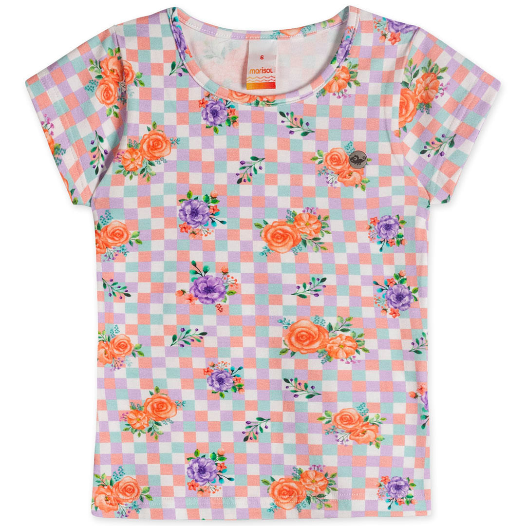 Blusa Manga Curta Com Repelência à Água Feminina Infantil Marisol