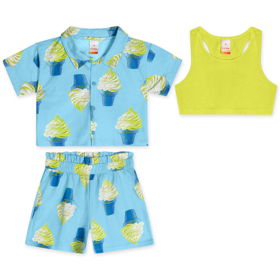 marisol Conjunto Curto Infantil Feminino Marisol | Marisol - Clube Marisol