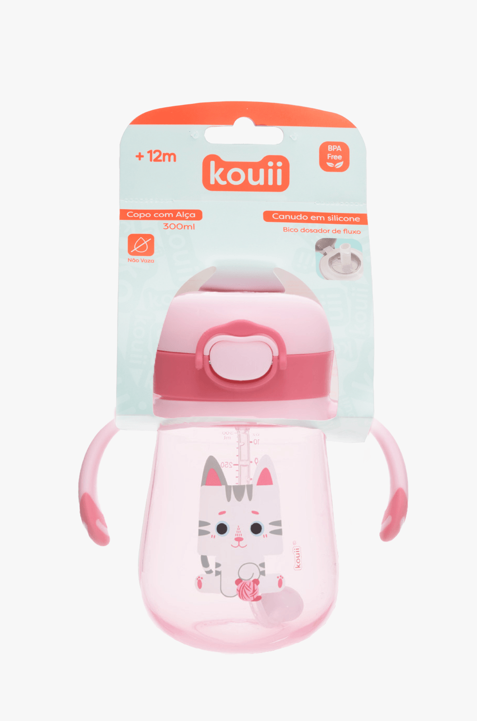 Copo com Alça Kouii Filhotiis Mia 300ml