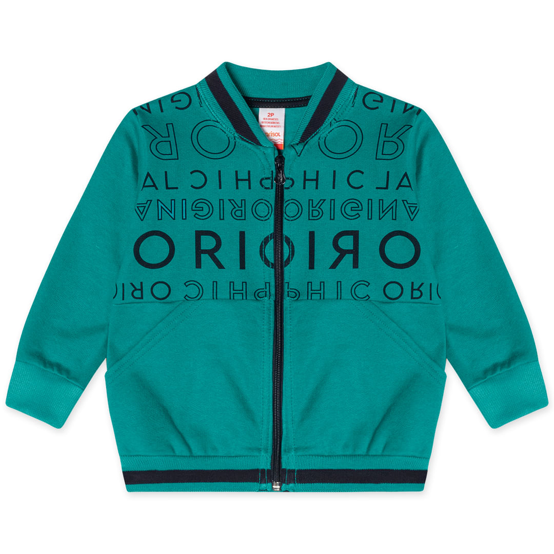 Jaqueta Moletom Infantil Masculina Marisol