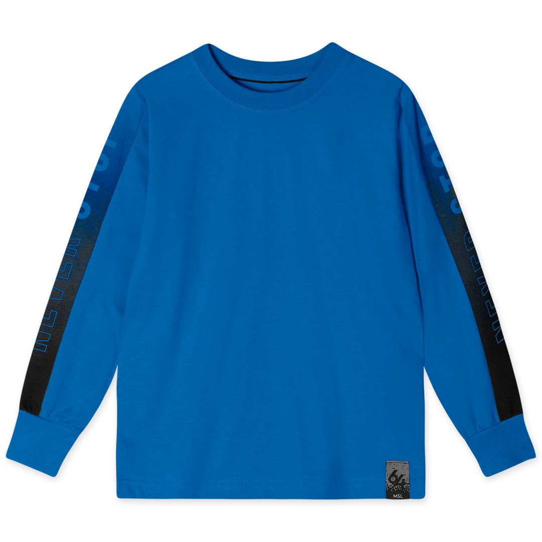 Camiseta Manga Longa Infantil Masculina Marisol
