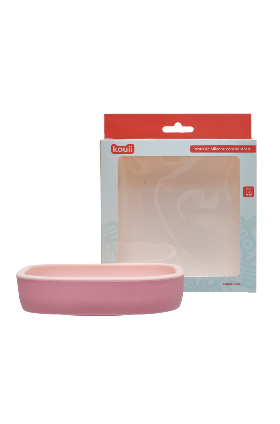 Prato de Silicone com Ventosa Kouii Borboleta Pipa
