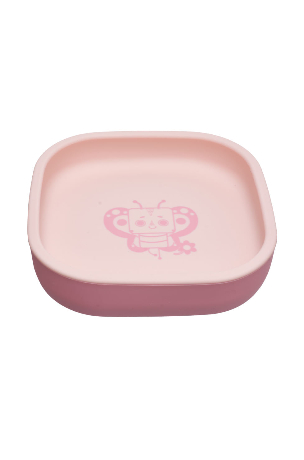 Prato de Silicone com Ventosa Kouii Borboleta Pipa