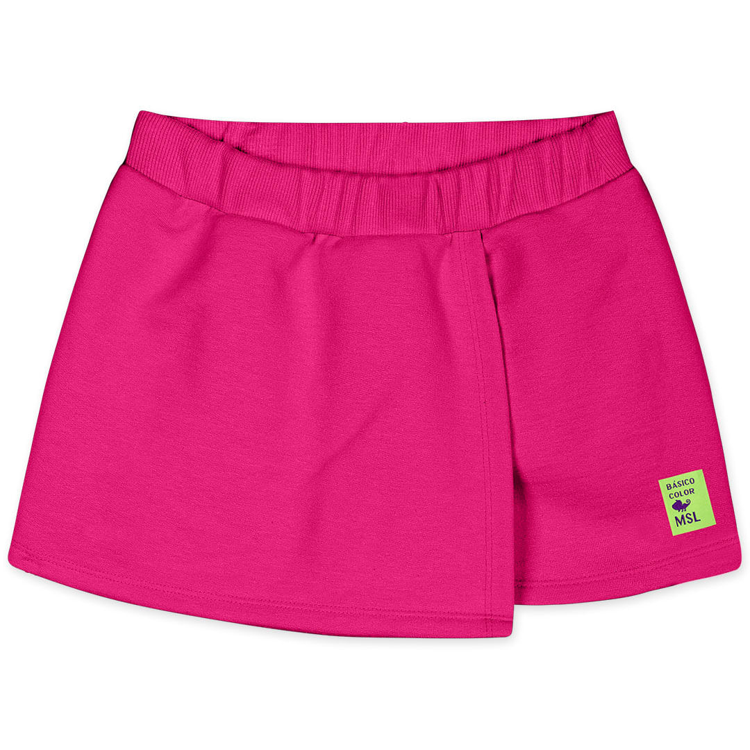 Short-Saia Moletom Com Aroma Infantil Feminino Marisol