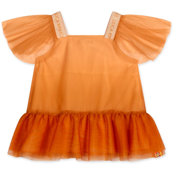 Blusa-Tule-Manga-Curta-Infantil-Feminina-Lilica-Ripilica