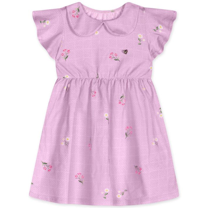 Vestido-Floral-Manga-Curta-Infantil-Feminino-Marisol