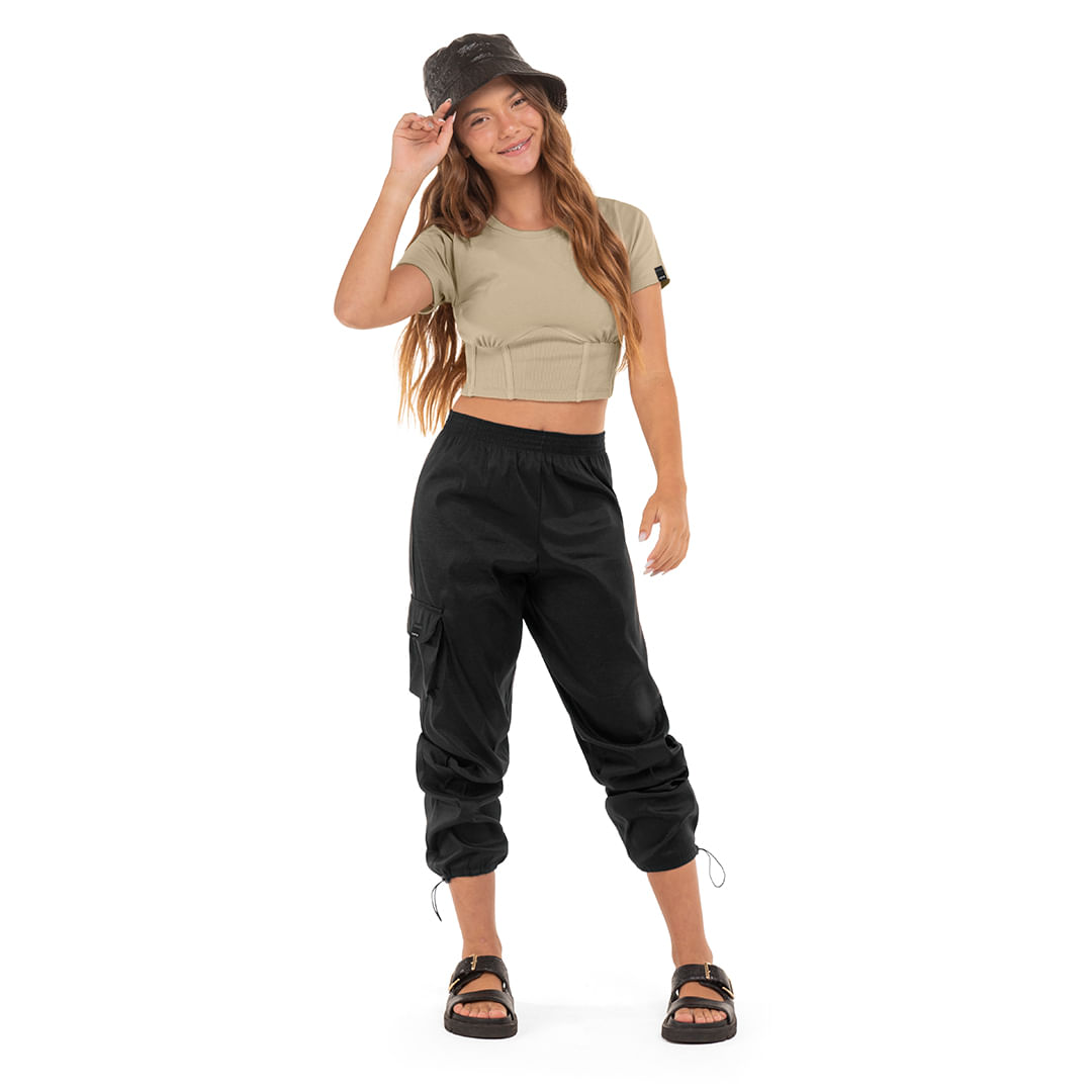Calça Parachute Juvenil Feminina Hapier
