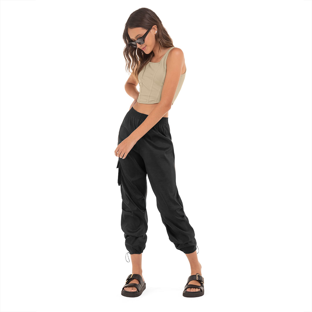 Calça Parachute Juvenil Feminina Hapier
