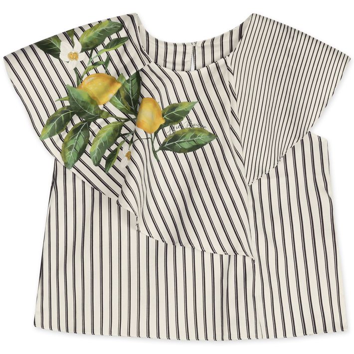 Blusa-Listrada-Manga-Curta-Infantil-Feminina-Lilica-Ripilica