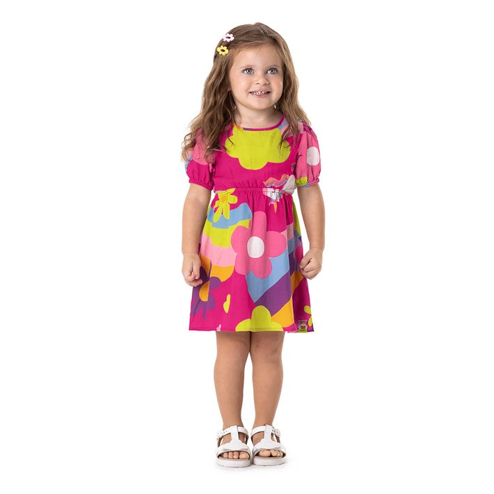 Vestido-Manga-Curta-Infantil-Feminino-Marisol