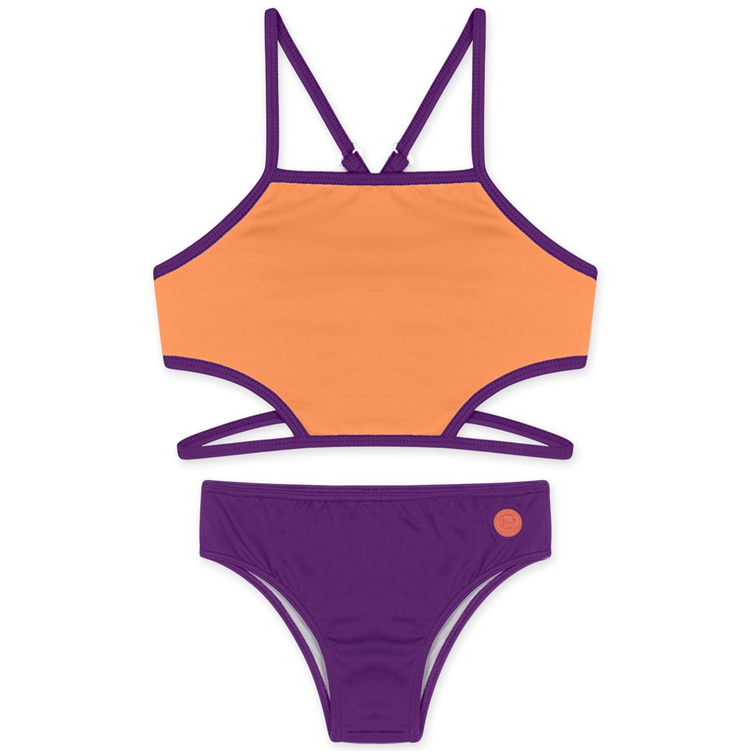 Biquíni Com Proteção Solar Infantil Feminino Marisol