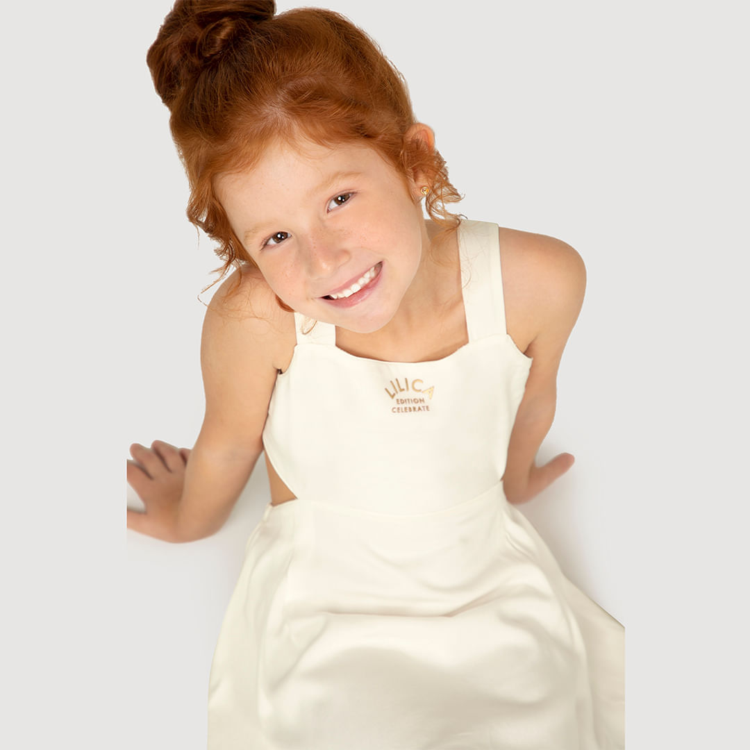 Vestido Curto Infantil Feminino Lilica
