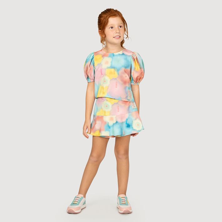 Blusa-Manga-Curta-Infantil-Feminina-Lilica