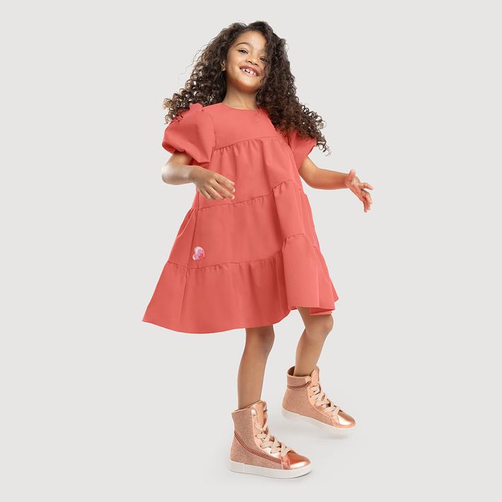 Vestido-Manga-Curta-Infantil-Feminino-Lilica-Ripilica