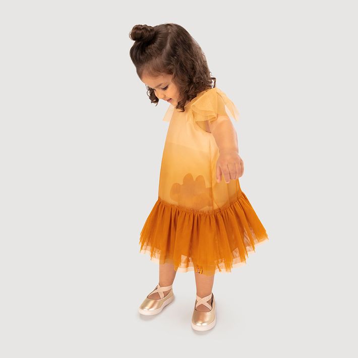 Vestido-Tule-Manga-Curta-Bebe-Feminino-Lilica-Ripilica